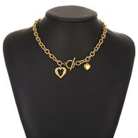 Fashion Heart-shape Thick Chain Necklace Wholesale main image 1