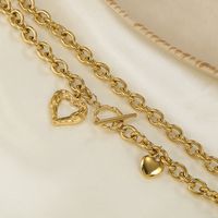 Fashion Heart-shape Thick Chain Necklace Wholesale main image 4