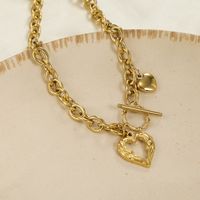 Fashion Heart-shape Thick Chain Necklace Wholesale main image 5