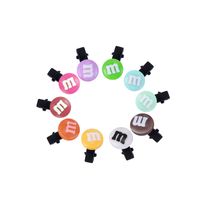 Fashion Candy Color Letter M Hairpin main image 6