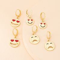 Korean Fun Expression Alloy Earrings Wholesale main image 1