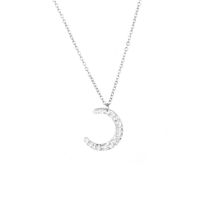 Fashion Moon Stainless Steel Plating Necklace main image 5