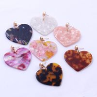 Fashion Heart-shaped Acrylic Earrings main image 1