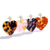 Fashion Heart-shaped Acrylic Earrings main image 4