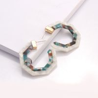Fashion Two-color Stitching Earrings main image 1