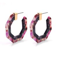 Fashion Two-color Stitching Earrings main image 6