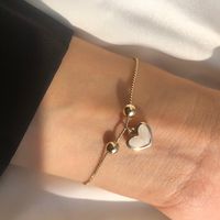 Simple Heart-shaped Alloy Bracelet Wholesale main image 4