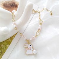 Cute Little White Rabbit Love Bracelet main image 5