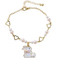 Cute Little White Rabbit Love Bracelet main image 6
