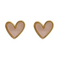 Korean Heart-shaped Earrings Wholesale main image 3
