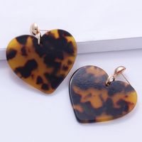 Fashion Heart-shaped Acrylic Earrings sku image 1