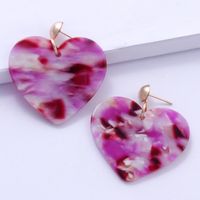Fashion Heart-shaped Acrylic Earrings sku image 3