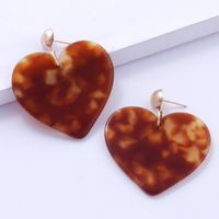 Fashion Heart-shaped Acrylic Earrings sku image 4