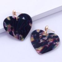 Fashion Heart-shaped Acrylic Earrings sku image 5