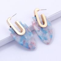 Boucles D&#39;oreilles De Couleur Géométrique À La Mode En Gros sku image 3