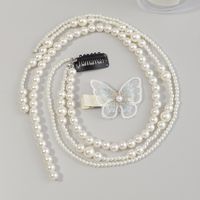 Koreanisches Haarband Mit Perlenkette main image 5