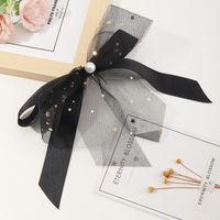 Korean Star Net Yarn Bow Hairpin main image 6