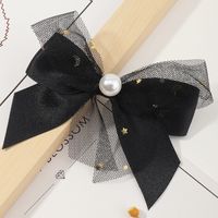 Korean Star Net Yarn Bow Hairpin main image 5