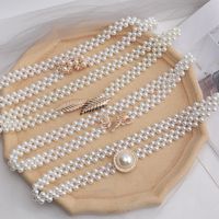 Korean New Pearls Round Waist Chain main image 1