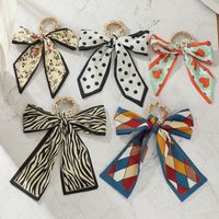 Korean Bowknot Pearl Hair Scrunchies main image 1