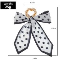 Korean Bowknot Pearl Hair Scrunchies main image 6