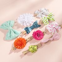 Children's Nylon Bow Headband Set main image 3