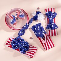 American Independence Day Children's Rabbit Ears Bow Headband main image 3