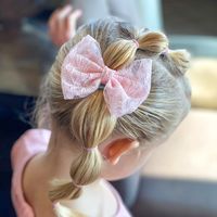 Children's Lace Bow Hair Clip main image 1