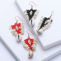 Bohemian Resin Beads Tassel Earrings Wholesale main image 4
