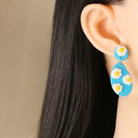 Simple Acrylic Geometric Flower Earrings Wholesale main image 5