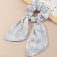 Korea Printing Bowknot Ribbon Hair Scrunchies sku image 1