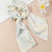 Korea Printing Bowknot Ribbon Hair Scrunchies sku image 3