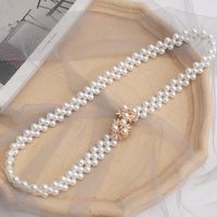 Korean New Pearls Round Waist Chain sku image 4