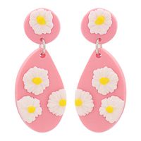 Simple Acrylic Geometric Flower Earrings Wholesale sku image 3