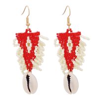Bohemian Resin Beads Tassel Earrings Wholesale sku image 1
