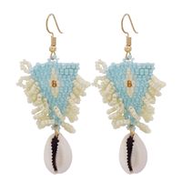 Bohemian Resin Beads Tassel Earrings Wholesale sku image 3