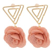 Korean Triangle Flower Earrings Wholesale sku image 7