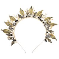 Baroque Crown Flowers Hand Erected Headband main image 6