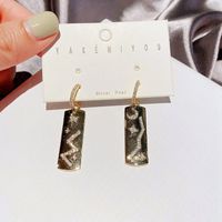 Fashion Star Moon Tag Long Earrings main image 6