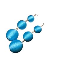 Ethnic Style Colorful Tangled Ball Earrings main image 6