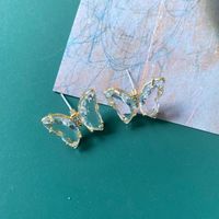 Fashion Colorful Enamel Flower Butterfly Earrings sku image 7
