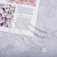 Fashion Multi-layer Disc Necklace Wholesale sku image 3
