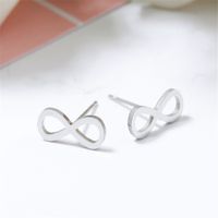 Fashion Bow Knot Stainless Steel No Inlaid Earrings Ear Studs sku image 1