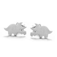 Simple Animal Rhinoceros Alloy Earrings Wholesale sku image 1