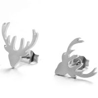 Cartoon Elk Alloy Earrings Wholesale sku image 1