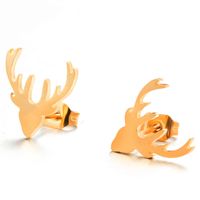 Cartoon Elk Alloy Earrings Wholesale sku image 2