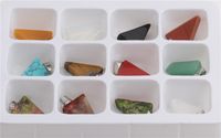 Simple Semi-precious Stone Triangle Pendant Boxed Wholesale sku image 4