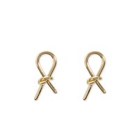Simple Bow Metal Earrings Wholesale main image 6