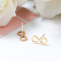 Fashion Bow Knot Stainless Steel No Inlaid Earrings Ear Studs main image 3