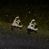 Cartoon Elk Alloy Earrings Wholesale main image 2